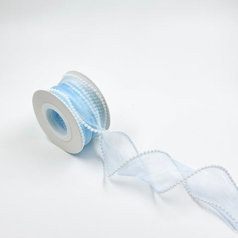 Pearl Ribbon - Blue (1.5 inch) (5 yards) - Prismribbons