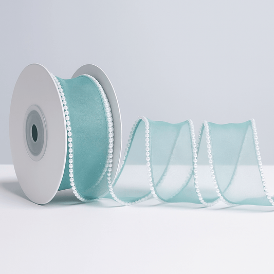 Pearl Ribbon - Blue (9MTR) - Prismribbons