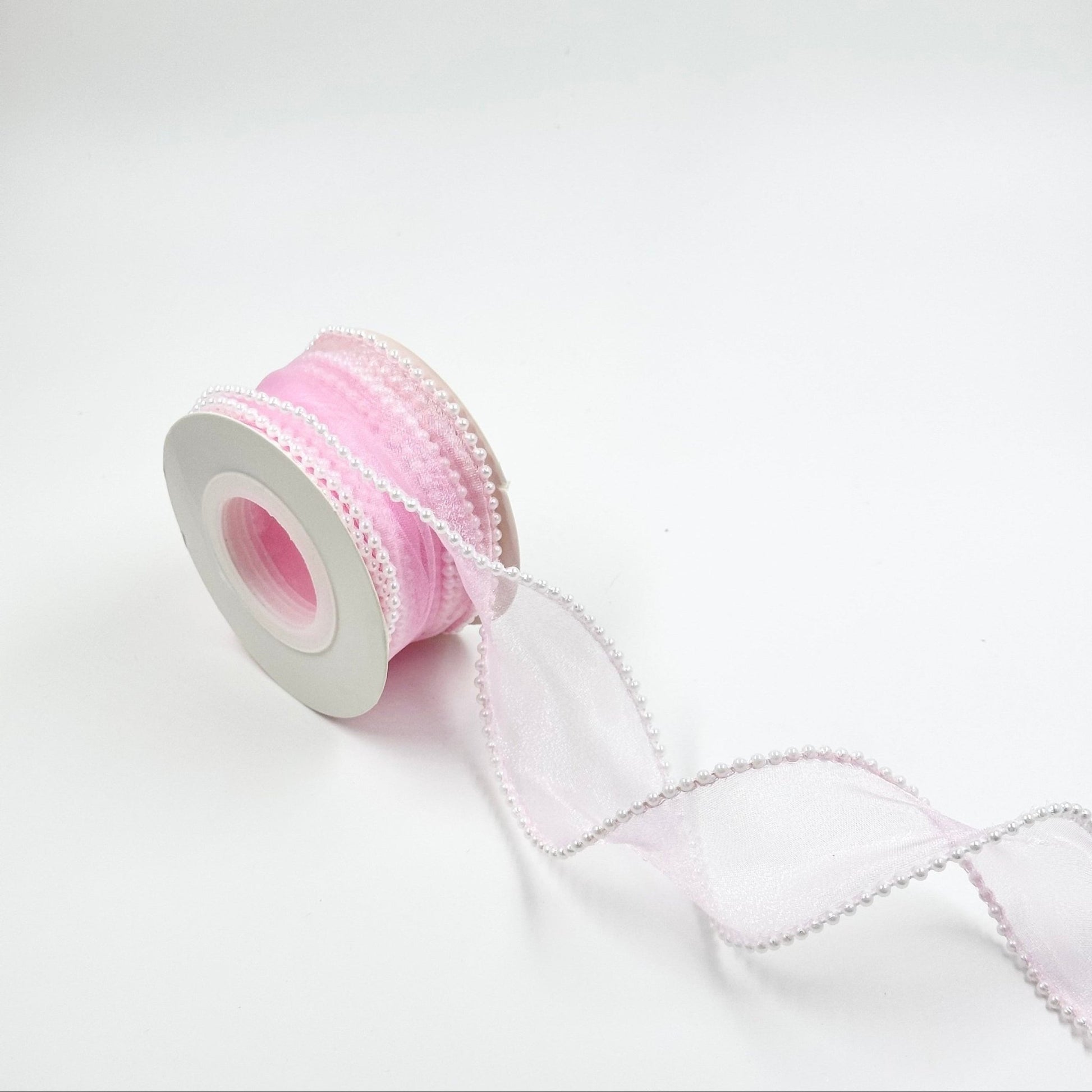 Pearl Ribbon - Pink (1.5 inch) (5 yards) - Prismribbons
