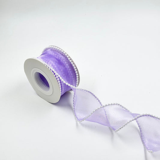 Pearl Ribbon - Purple (1.5 inch) (5 yards) - Prismribbons