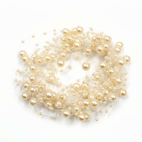 Pearl String - Cream - Prismribbons