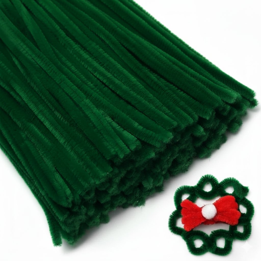 Pipe Cleaner for Craft - Green - Prismribbons