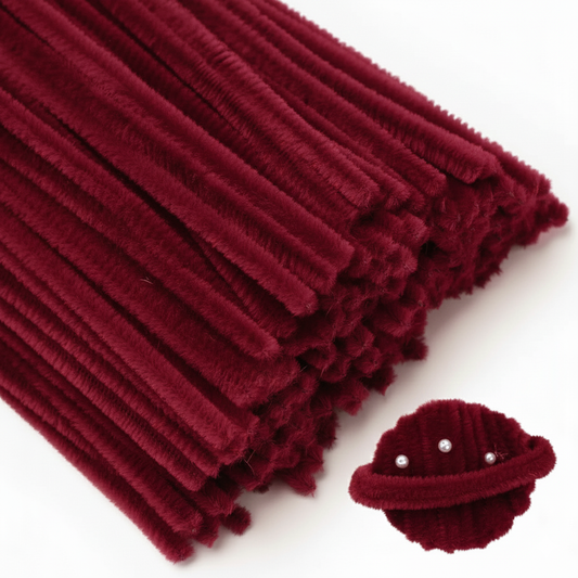 Pipe Cleaner for Craft - Maroon - Prismribbons