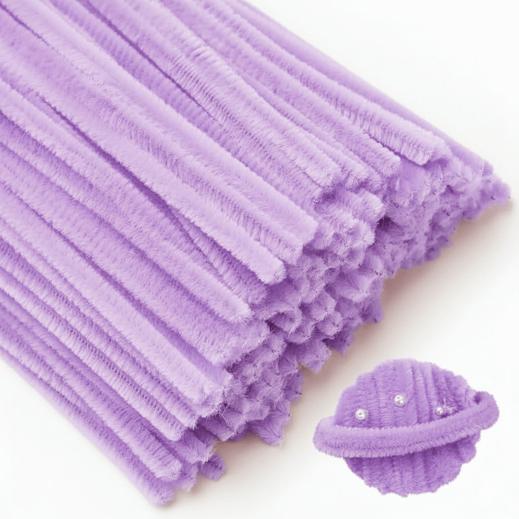 Pipe Cleaner for Craft - Purple - Prismribbons