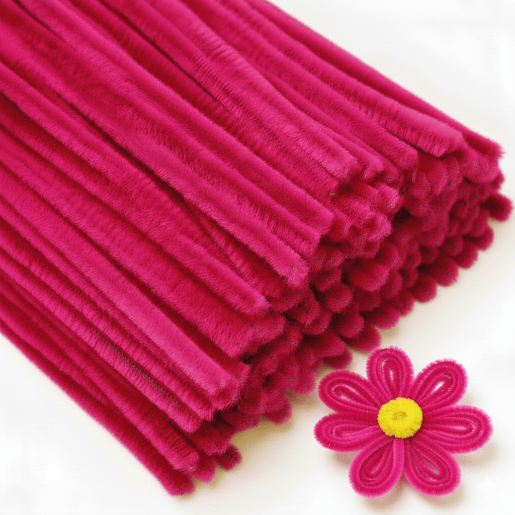 Pipe Cleaner for Craft - Rose Pink - Prismribbons