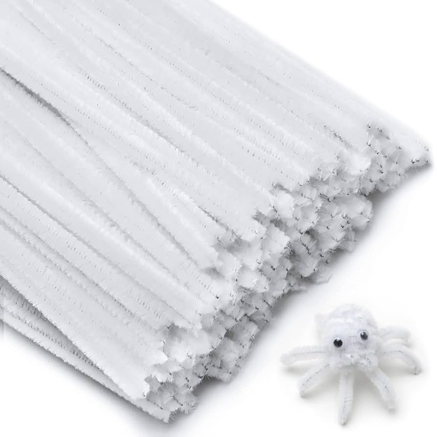 Pipe Cleaner for Craft - White - Prismribbons