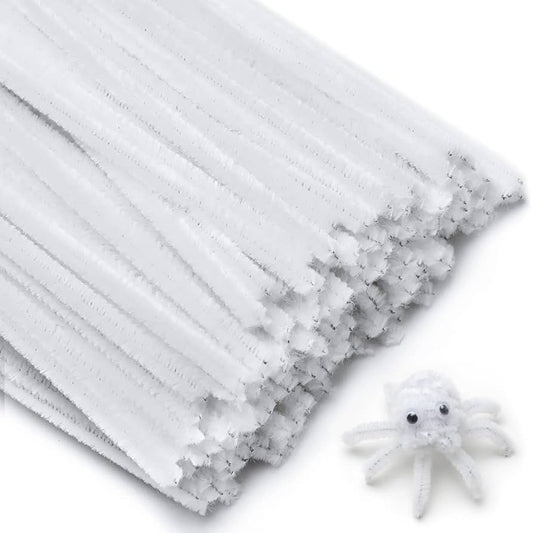 Pipe Cleaner for Craft - White - Prismribbons