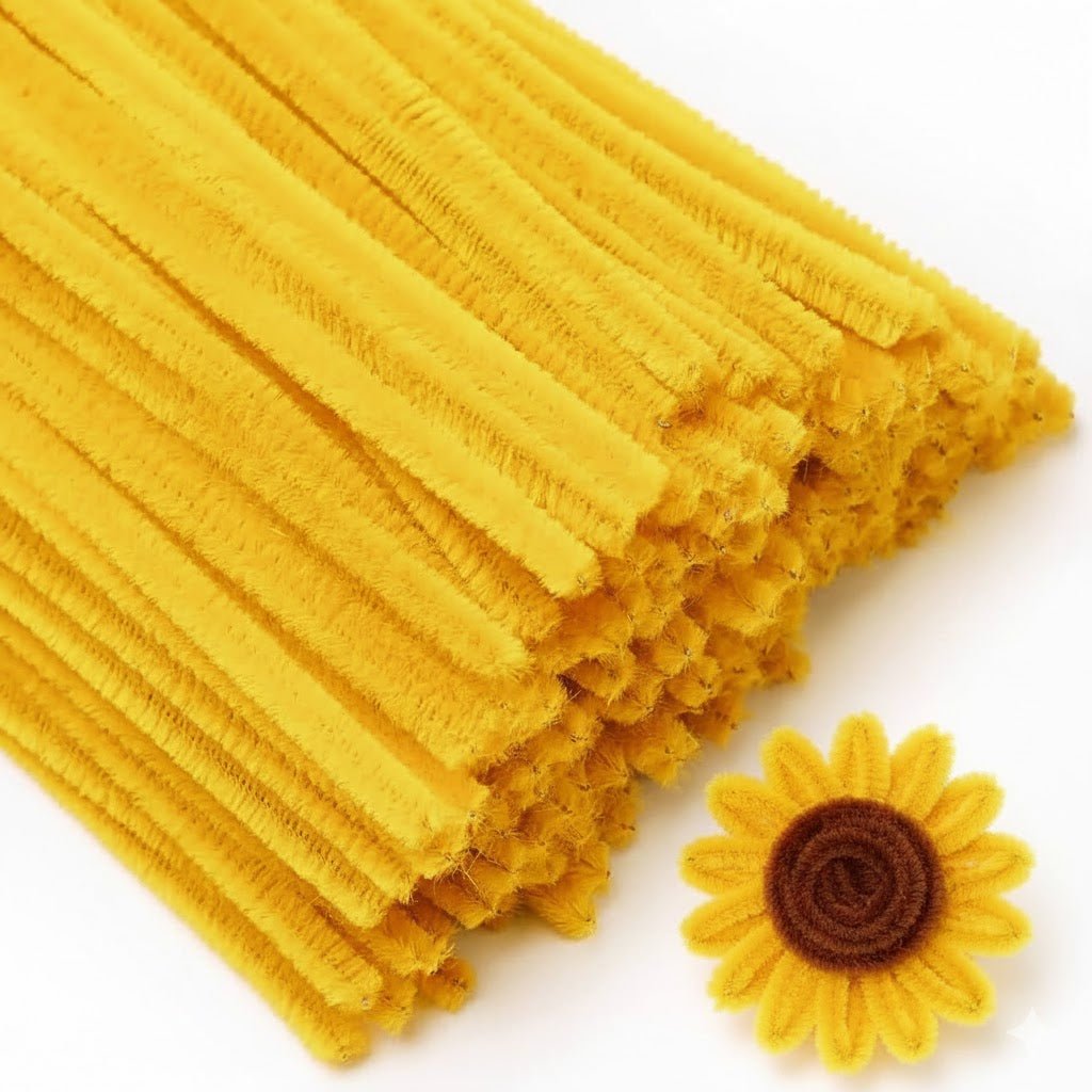 Pipe Cleaner for Craft - Yellow - Prismribbons