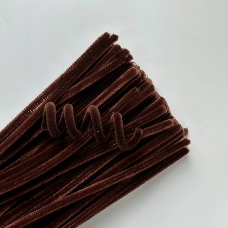 Premium Pipe Cleaner (8mm) - 100PCS - Coffee - Prismribbons