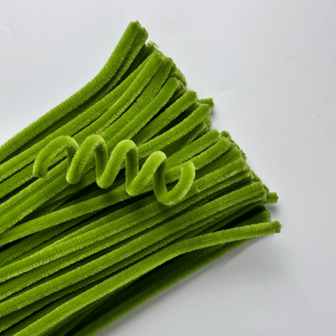 Premium Pipe Cleaner (8mm) - 100PCS - Moss Green - Prismribbons