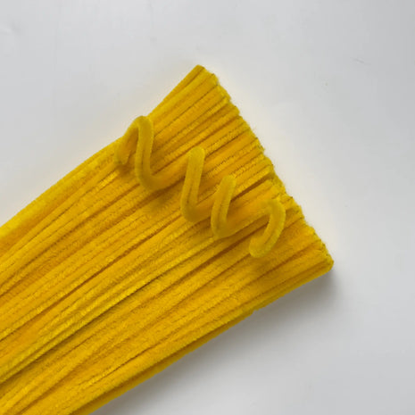 Premium Pipe Cleaner (8mm) - 100PCS - Yellow - Prismribbons