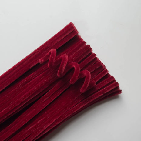 Premium Pipe Cleaner (8mm) - 100PCS - Maroon - Prismribbons