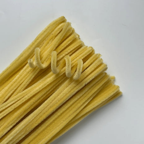 Premium Pipe Cleaner (8mm) - 100PCS - Pale Yellow - Prismribbons