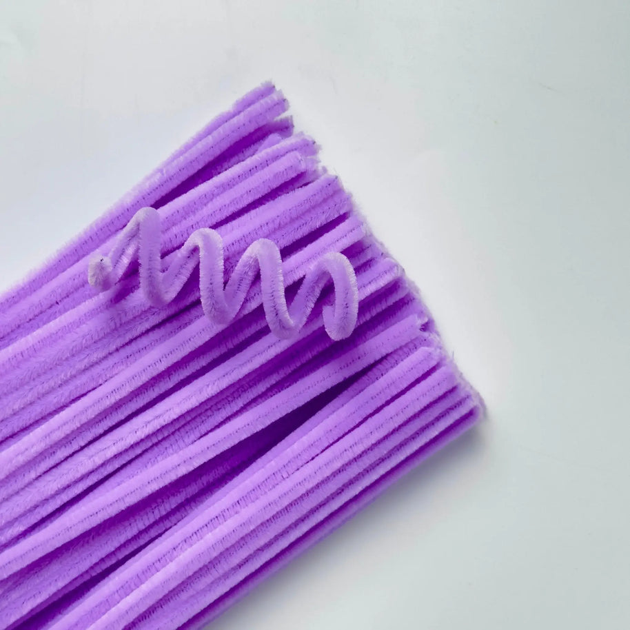Premium Pipe Cleaner (8mm) - 100PCS - Purple - Prismribbons