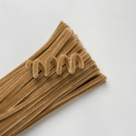 Premium Pipe Cleaner (8mm) - 100PCS - Sand - Prismribbons