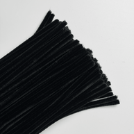 Premium Pipe Cleaner (8mm) - 100PCS - Black - Prismribbons