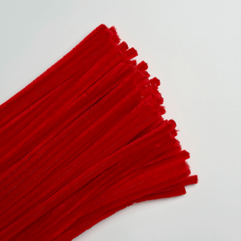 Premium Pipe Cleaner (8mm) - 100PCS - Cherry Red - Prismribbons