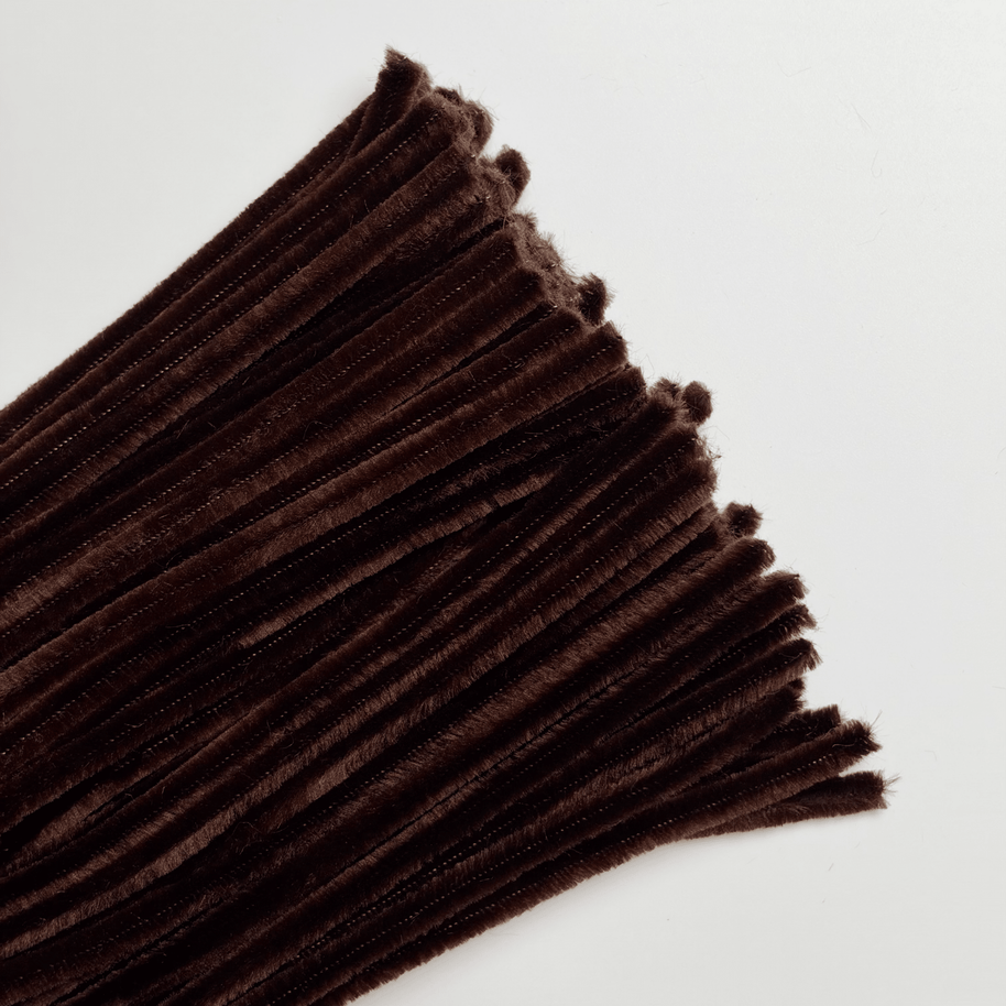 Premium Pipe Cleaner (8mm) - 100PCS - Coffee - Prismribbons