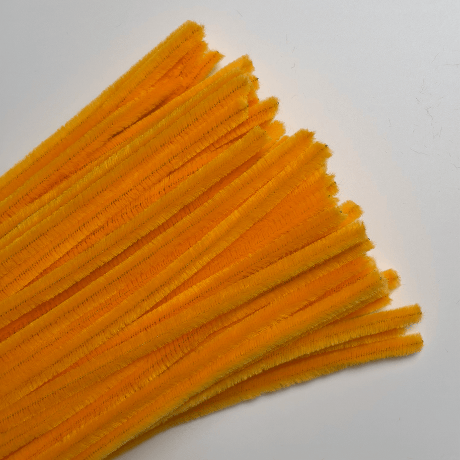 Premium Pipe Cleaner (8mm) - 100PCS - Golden Yellow - Prismribbons