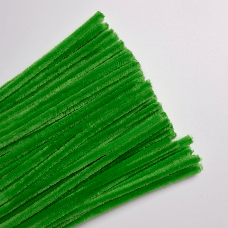 Premium Pipe Cleaner (8mm) - 100PCS - Green - Prismribbons