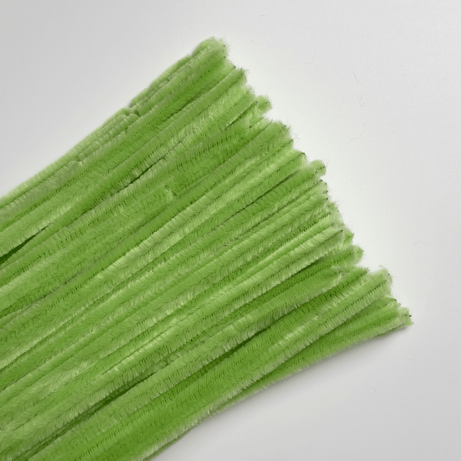 Premium Pipe Cleaner (8mm) - 100PCS - Light Green - Prismribbons