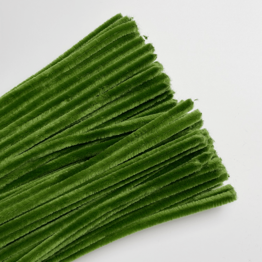 Premium Pipe Cleaner (8mm) - 100PCS - Olive - Prismribbons