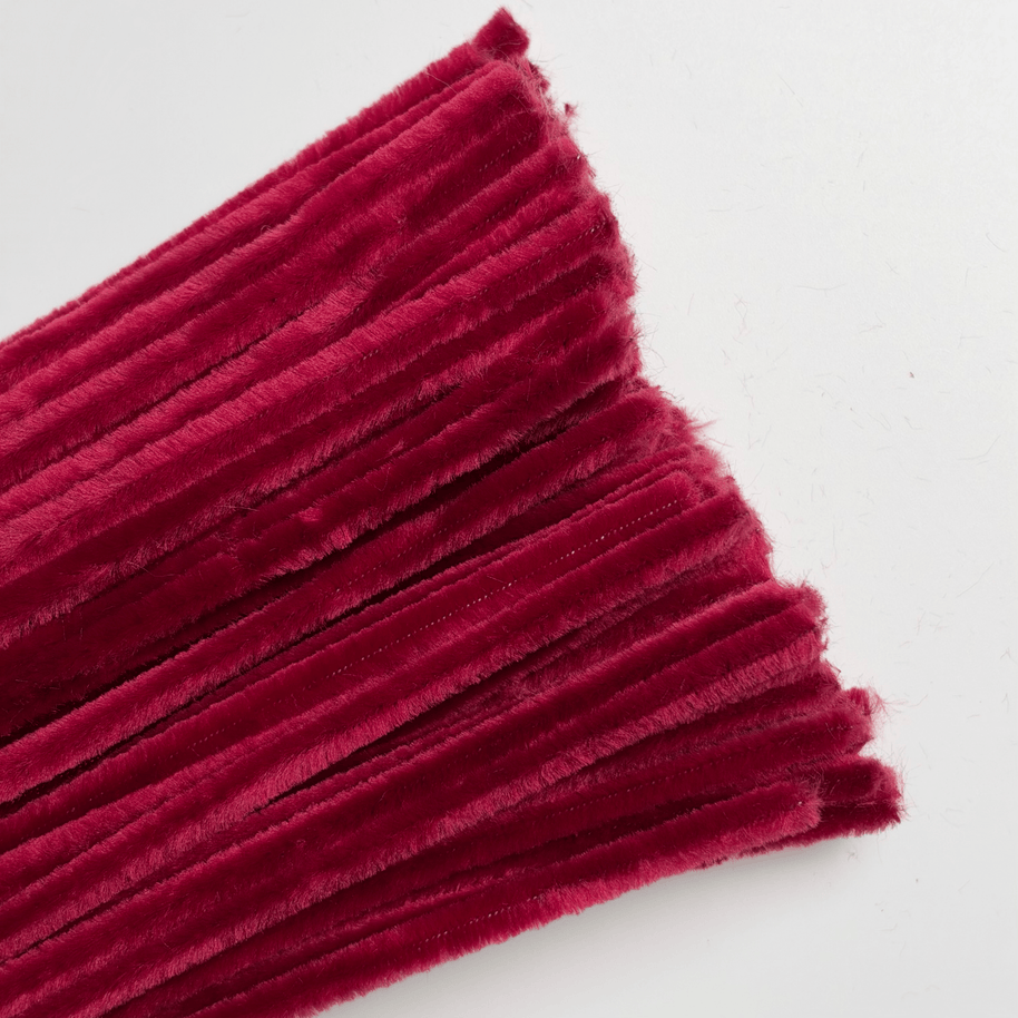 Premium Pipe Cleaner (8mm) - 100PCS - Plum - Prismribbons