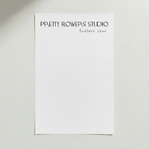 "Pretty Flower Studio" Bouquet Wrapping Sheet - Prismribbons