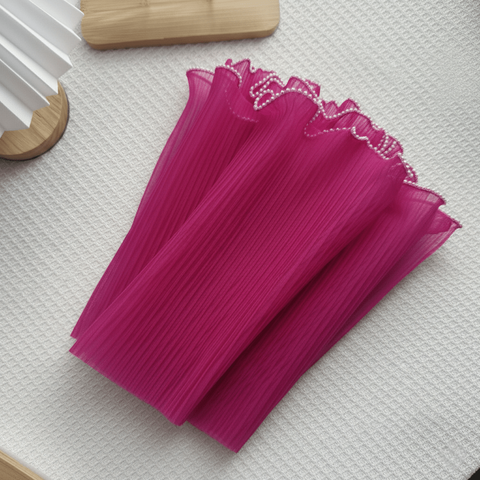 Pearl Mesh For Bouquets - Magenta (3.5 meters)