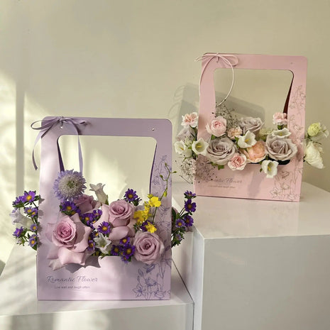 "Romantic" Flower Bag (5pcs) - Assorted - Prismribbons