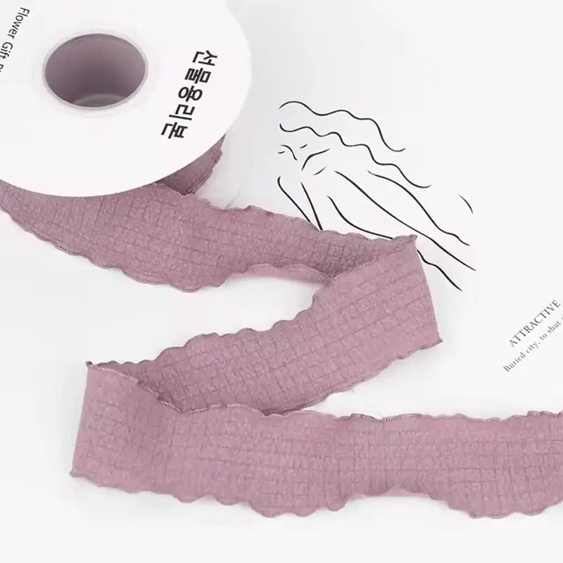 Ruffle Lace Ribbon (1.5 inch) (9 meters) - Dusty Pink - Prismribbons