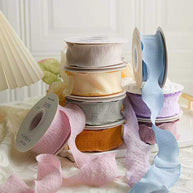 Ruffle Lace Ribbon - Khaki (9 meters) - Prismribbons