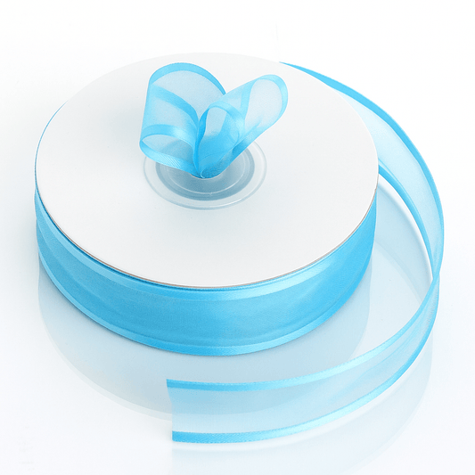 Satin Edged Organza - Blue - Prismribbons