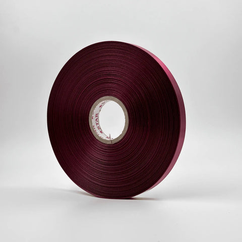 Satin Ribbon (0.5 inch) (180 meter) - Maroon - Prismribbons