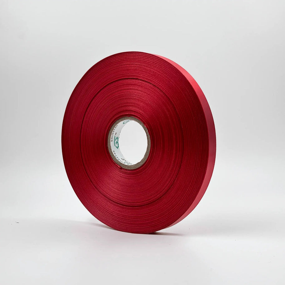 Satin Ribbon (0.5 inch) (180 meter) - Red - Prismribbons