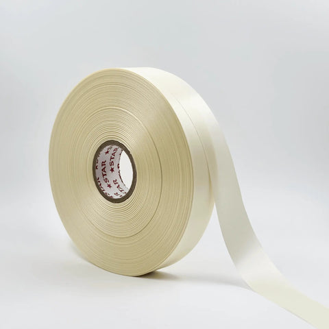 Satin Ribbon (1 inch) (180 meter) - Beige - Prismribbons