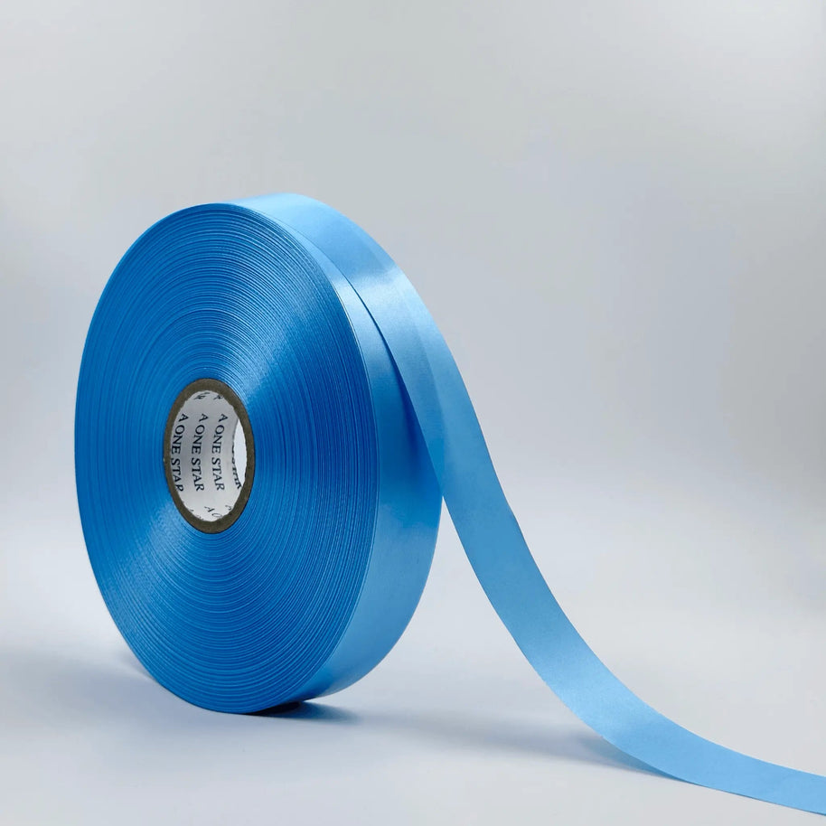 Satin Ribbon (1 inch) (180 meter) - Blue - Prismribbons