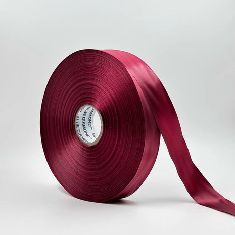 Satin Ribbon (1 inch) (180 meter) - Maroon - Prismribbons