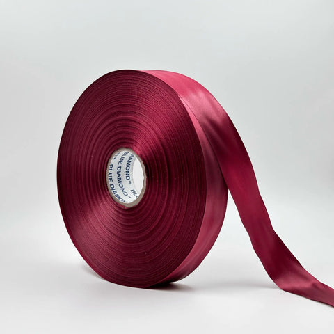 Satin Ribbon (1 inch) (180 meter) - Maroon - Prismribbons