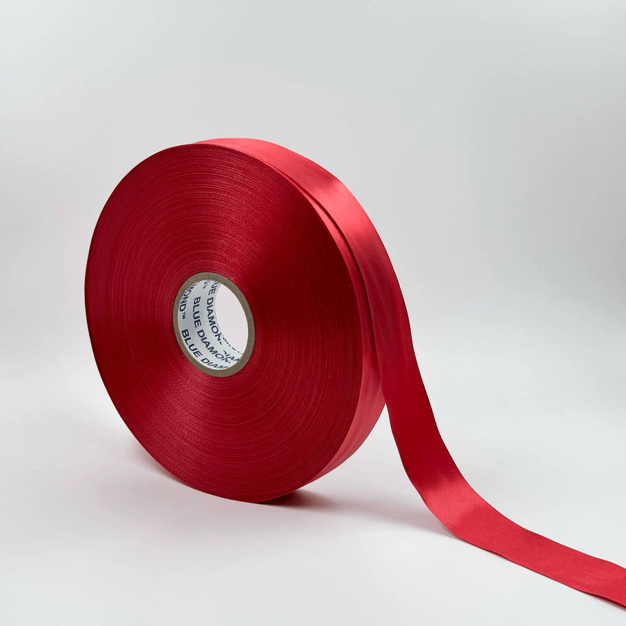 Satin Ribbon (1 inch) (180 meter) - Red - Prismribbons