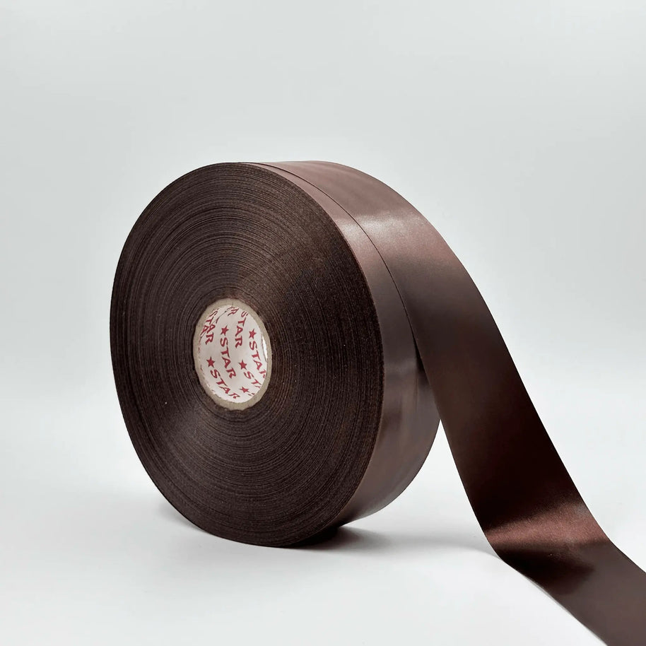 Satin Ribbon (1.5 inch) (180 meter) - Coffee - Prismribbons