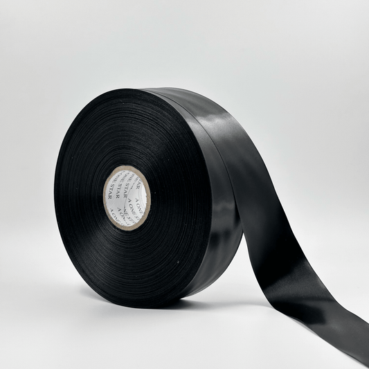 Satin Ribbon - Black (1.5 inch) - Prismribbons