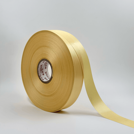 Satin Ribbon - Dark Cream (1 inch) - Prismribbons