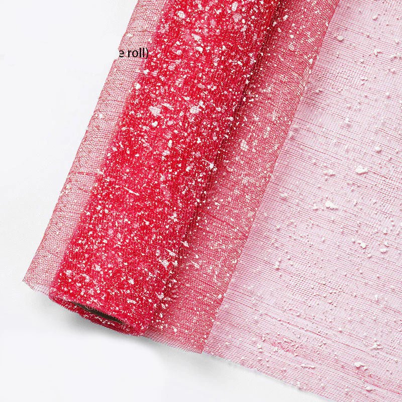Snow Dot Mesh for Bouquet Wrapping (5 Meters) - Prismribbons