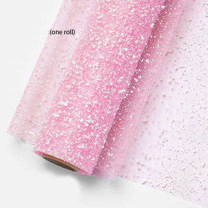 Snow Dot Mesh for Bouquet Wrapping (5 Meters) - Prismribbons