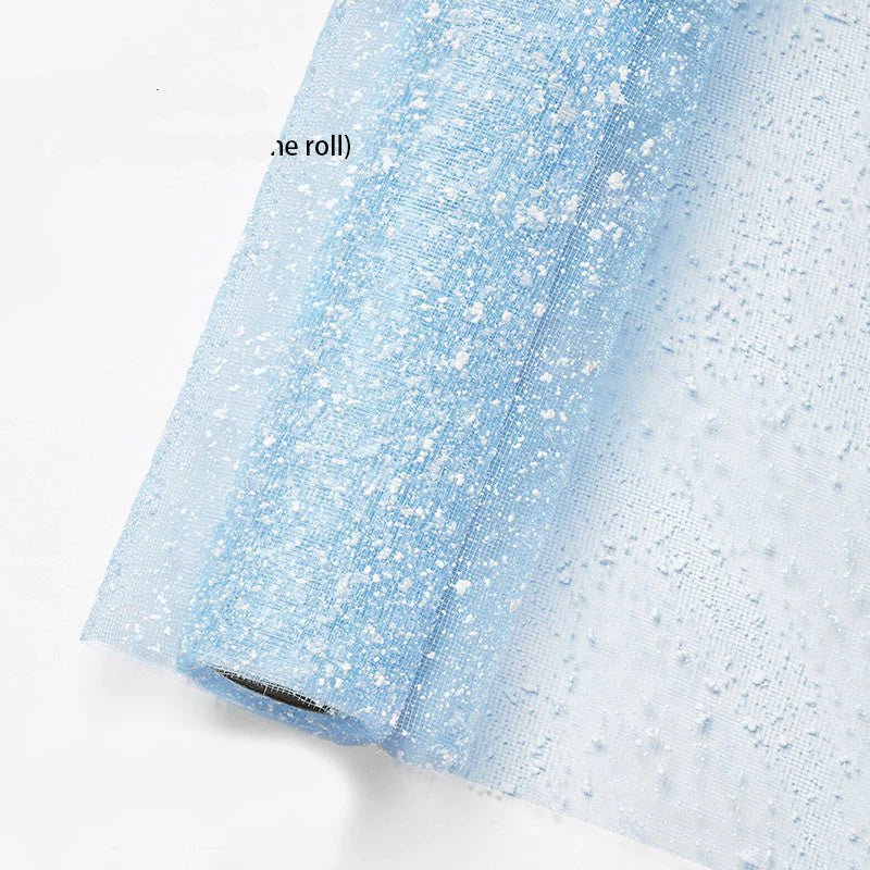 Snow Dot Mesh for Bouquet Wrapping (5 Meters) - Prismribbons