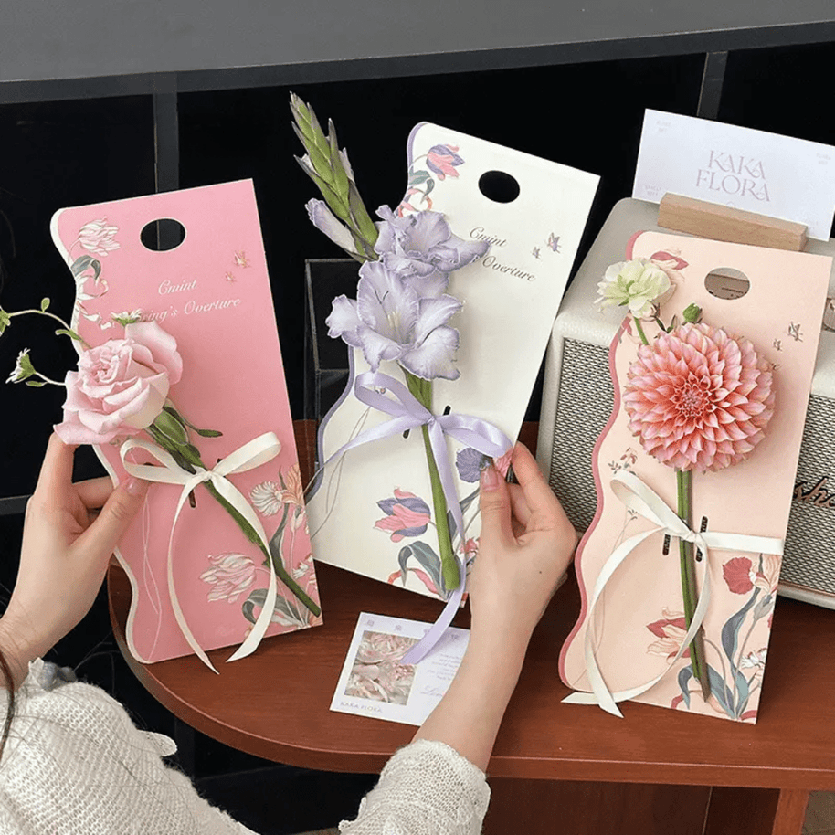'Spring Couture' Flower card - 10pcs - Prismribbons