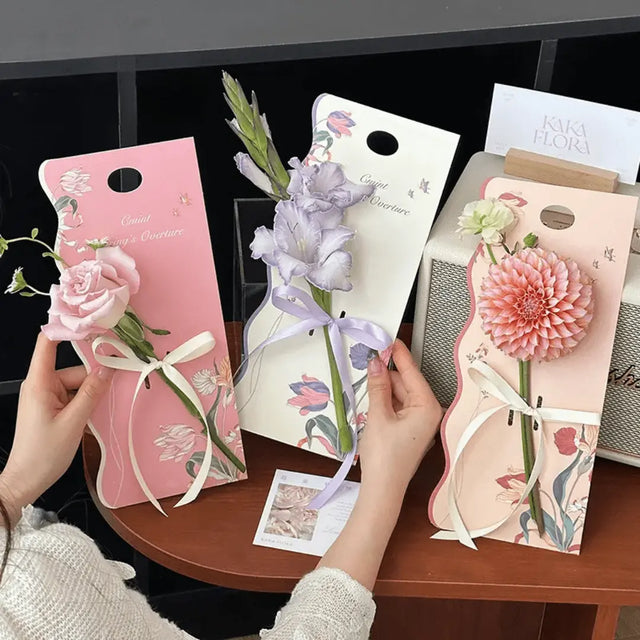 'Spring Couture' Flower card - 10pcs - Prismribbons