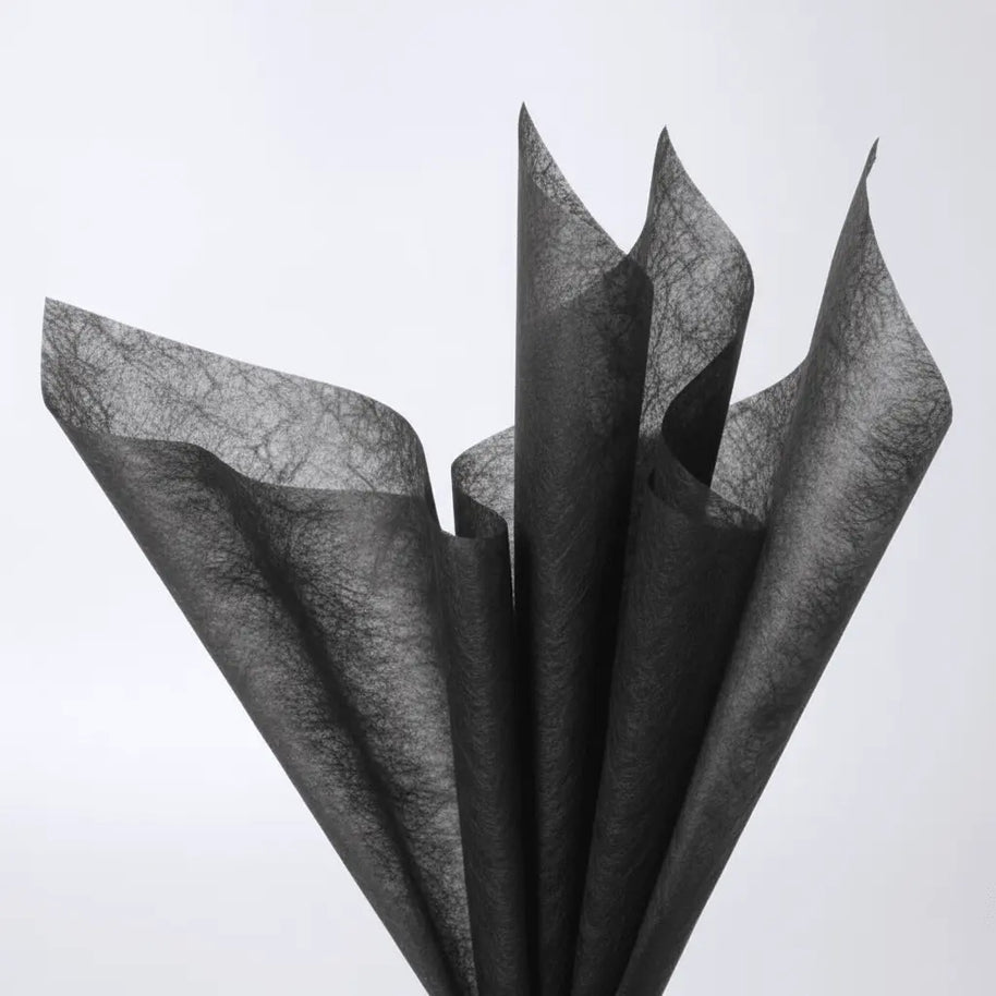 Tissue Wrapping Paper - 10 Sheets - Black - Prismribbons