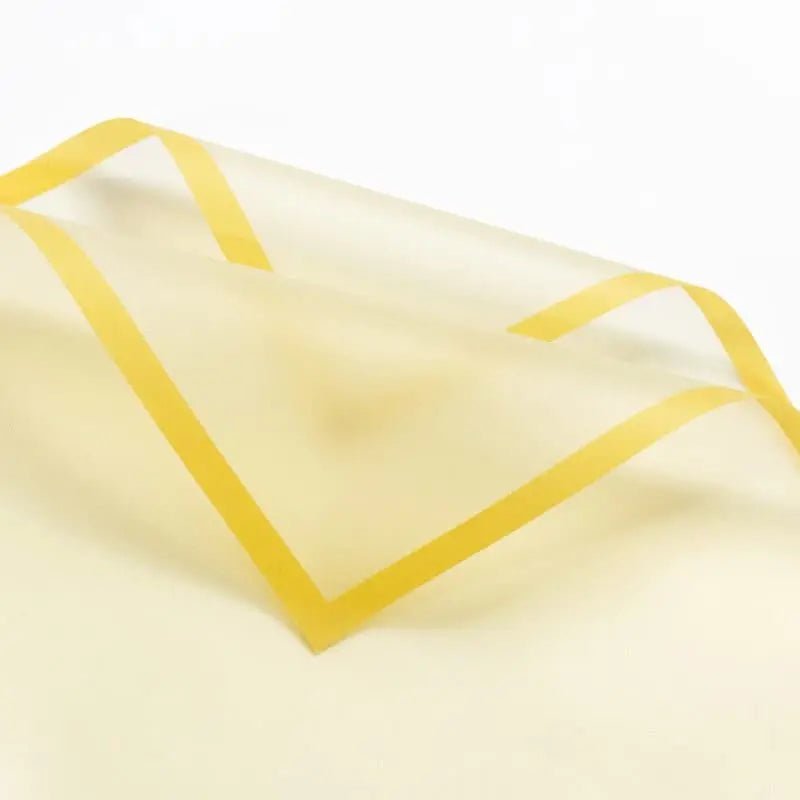 Translucent Bouquet Wrapping Sheets - 20 sheets - Yellow - Prismribbons